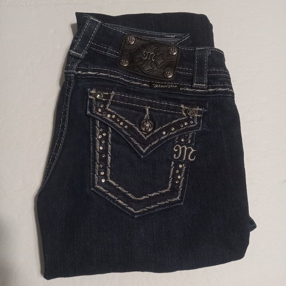 Miss Me Women's Easy Boot Embellished Darkwash Jeans JE5663EL